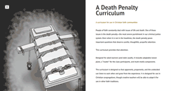 Desktop Screenshot of deathpenaltycurriculum.com