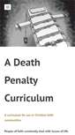 Mobile Screenshot of deathpenaltycurriculum.com
