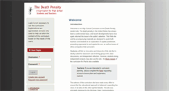 Desktop Screenshot of deathpenaltycurriculum.org