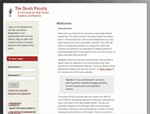 Tablet Screenshot of deathpenaltycurriculum.org
